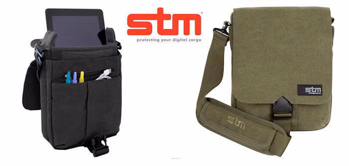 Dòng túi đeo chéo dành cho iPad 2 của STM với thiết kế đơn giản, phong cách