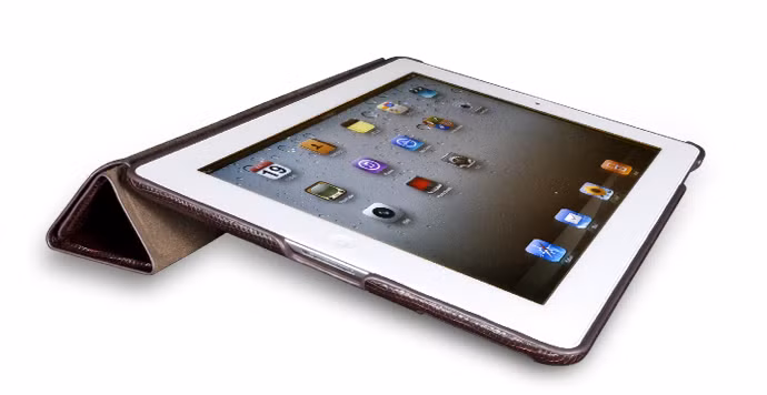 Dòng sản phẩm Vellum bằng da cao cấp cuả NavJack với thiết kế linh hoạt dành cho iPad tôn thêm vẻ sang trọng, tinh tế mà lịch lãm của sản phẩm.