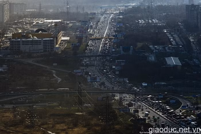Một tuyến đường vành đai bao quanh khu vực Moscow.