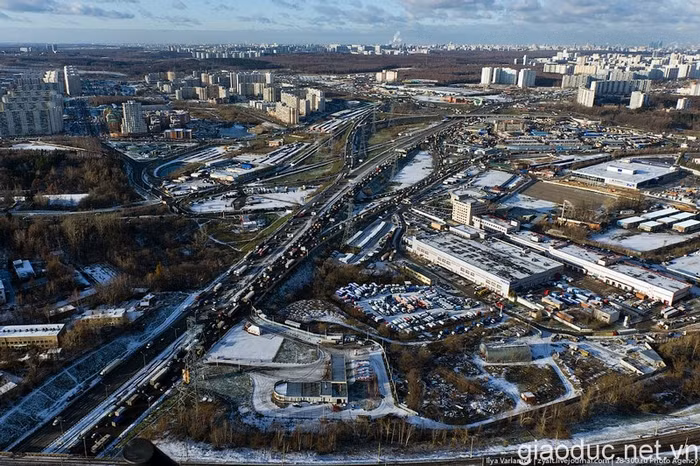 Khu vực hồ chứa nước Khimki.
