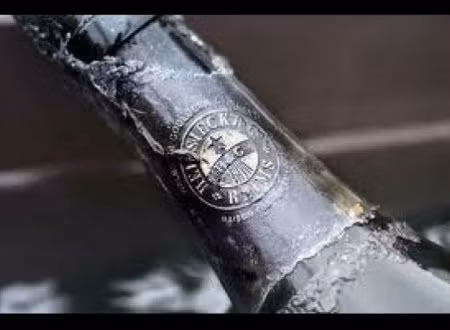 12. 1907 Heidsieck Năm 1916, 2000 chai sâm banh đã bị đắm theo con tàu của gia đình Hoàng gia Nga và chúng chỉ được phát hiện nhờ một trình điều khiển tàu thăm dò vào năm 1997. Hiện nay, những chai sâm banh này được bán đấu giá khắp nơi trên thế giới như một di vật lịch sử với giá 275.000 USD. Năm 1916, 2000 chai sâm banh đã bị đắm theo con tàu của gia đình Hoàng gia Nga và chúng chỉ được phát hiện nhờ một thiết bị điều khiển tàu thăm dò vào năm 1997. Hiện nay, những chai sâm banh này được bán đấu giá khắp nơi trên thế giới như một di vật lịch sử với giá 275.000 USD
