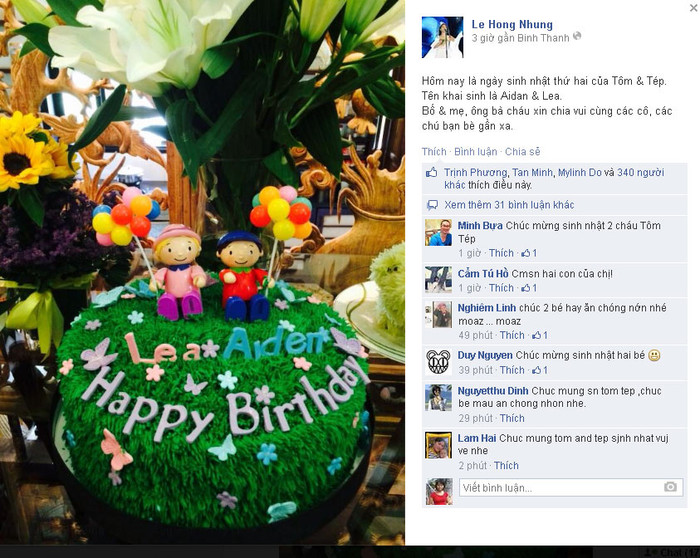 Rất nhiều bạn bè và fan hâm mộ gửi lời chúc mừng sinh nhật đến cặp song sinh Rất nhiều bạn bè và fan hâm mộ gửi lời chúc mừng sinh nhật đến cặp song sinh