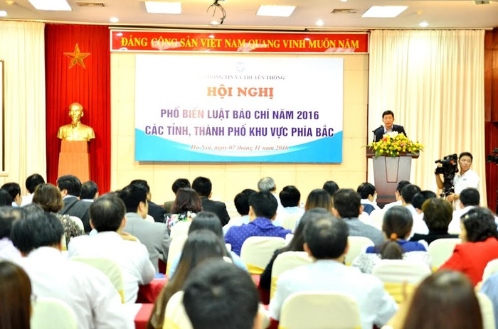 Toàn cảnh Hội nghị phổ biến Luật Báo chí 2016 Khu vực phía Bắc. Ảnh: Cao Nguyên. Toàn cảnh Hội nghị phổ biến Luật Báo chí 2016 Khu vực phía Bắc. Ảnh: Cao Nguyên.