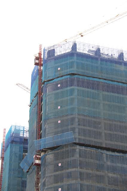 Theo nhận định, để đạt được tiến độ như Central Field, chủ đầu tư phải có uy tín và vốn lớn. Ảnh: P.V. Theo nhận định, để đạt được tiến độ như Central Field, chủ đầu tư phải có uy tín và vốn lớn. Ảnh: P.V.