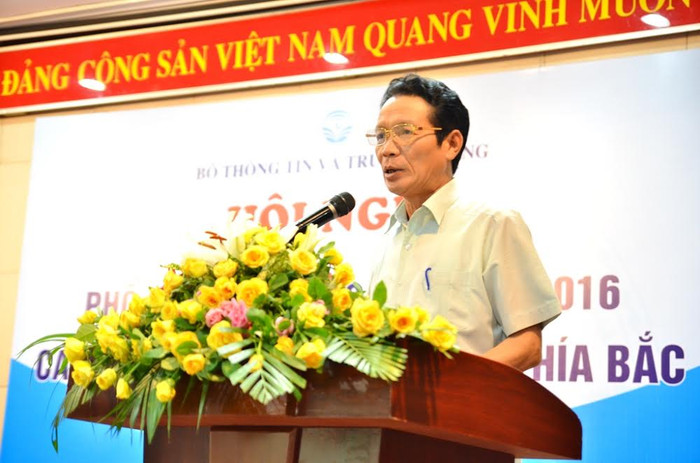 Thứ trưởng Bộ Thông tin và Truyền thông Hoàng Vĩnh Bảo phát biểu tại Hội nghị. Ảnh: Cao Nguyên. Thứ trưởng Bộ Thông tin và Truyền thông Hoàng Vĩnh Bảo phát biểu tại Hội nghị. Ảnh: Cao Nguyên.