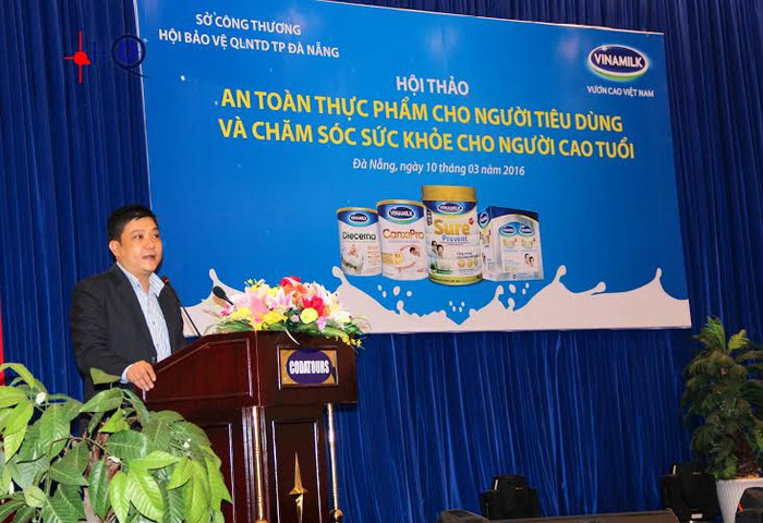 Ông Nguyễn Kim Trung - Giám đốc kinh doanh miền Trung 1 Vinamilk - phát biểu tại hội thảo ở Đà Nẵng. Ông Nguyễn Kim Trung - Giám đốc kinh doanh miền Trung 1 Vinamilk - phát biểu tại hội thảo ở Đà Nẵng.