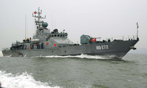 Tàu HQ-272 trong một lần thử nghiệm trước lúc bàn giao - Ảnh: TTO Tàu HQ-272 trong một lần thử nghiệm trước lúc bàn giao - Ảnh: TTO