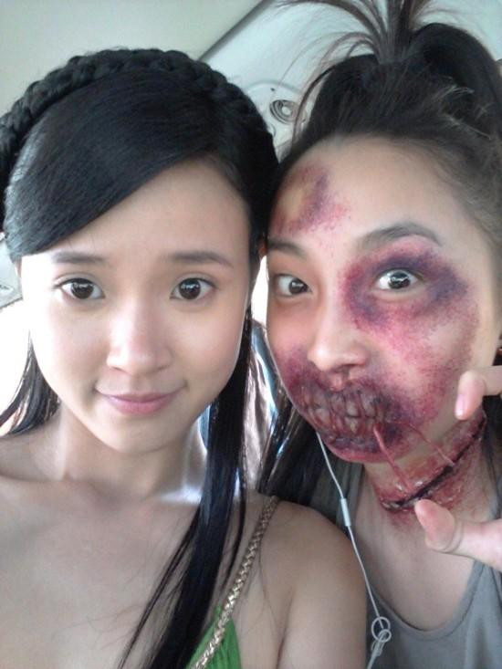 Nhiều người sẽ sợ hãi đến phát khóc khi nhìn thấy tạo hình khâu miệng kinh dị của Ngọc Anh trong bộ phim Thiên mệnh anh hùng