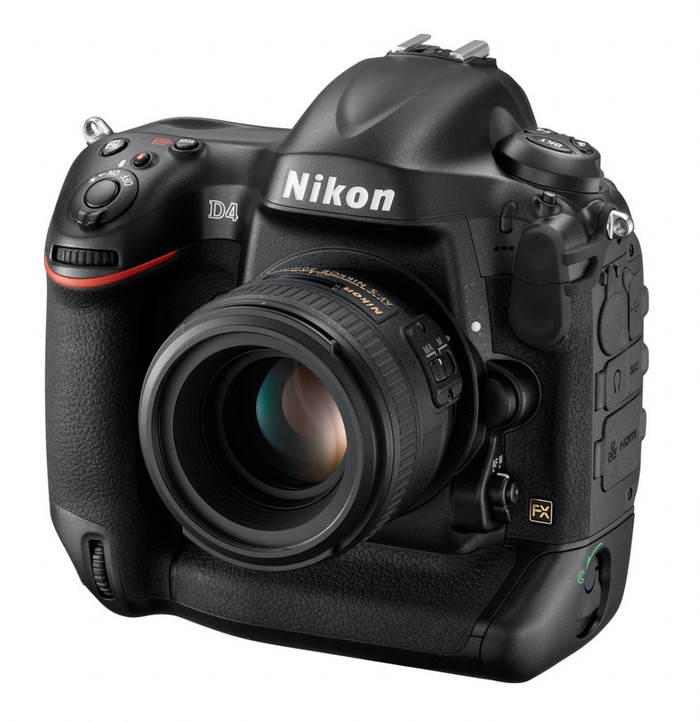Nikon D4 tiếp nối thành công của D3 ra đời từ năm 2007 và D3s từ năm 2009 và nhắm đến khách hàng là những người chuyên nghiệp cần một chiếc máy chụp nhanh, xử lý nhanh. Những thay đổi mới trên D4 là rất lớn đối với những người đang dùng D3 và D3s. D4 trang bị cảm biến Full Frame 16.2Mp, có khả năng chụp liên tục 10 tấm trong chế độ tự động lấy nét hoàn toàn hoặc 11 tấm nếu khóa nét(ở D3 và D3s thì tốc độ là 10 tấm nhưng là khoá nét), chỉ cần 0,012s là máy đã có thể khởi động xong và sẵn sàng chụp.