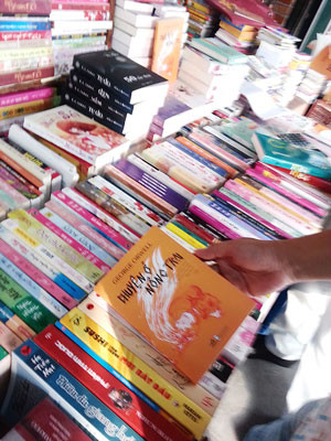 Sách lậu, sách bị thu hồi vẫn được bán tràn lan (ảnh minh họa)