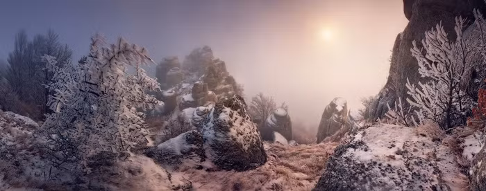 Mùa đông trên bán đảo Crimea