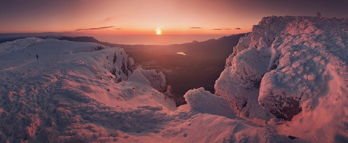 Mùa đông trên bán đảo Crimea