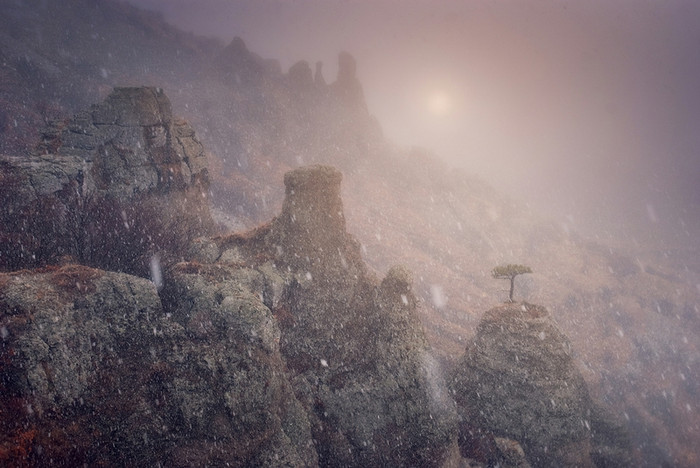 Mùa đông trên bán đảo Crimea