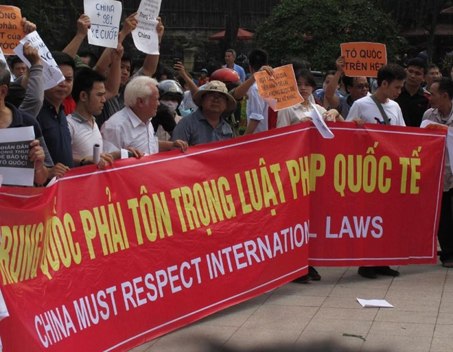 Trung Quốc đã không tôn trọng luật pháp quôc tế (Nguồn: AP) Trung Quốc đã không tôn trọng luật pháp quôc tế (Nguồn: AP)