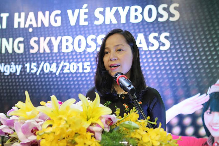 Bà Nguyễn Thị Thúy Bình – Phó Tổng Giám đốc cho biết: “Hạng vé mới SkyBoss sẽ mang đến thêm lựa chọn thú vị cho hành khách trải nghiệm bay cùng Vietjet với nhiều dịch vụ ưu tiên mà giá vé vẫn tiết kiệm nhất...".