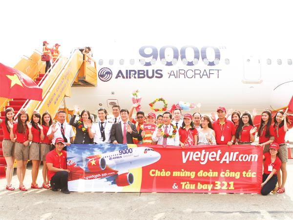VietjetAir nhận chiếc A321 thứ 9.000 của Airbus. VietjetAir nhận chiếc A321 thứ 9.000 của Airbus.