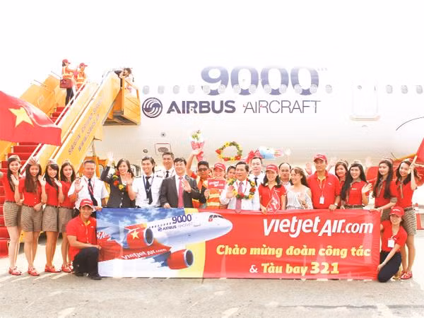 VietjetAir nhận chiếc A321 thứ 9.000 của Airbus.
