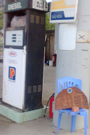 Lý do được cây xăng nêu ra cho việc ngừng bán là hết hàng.