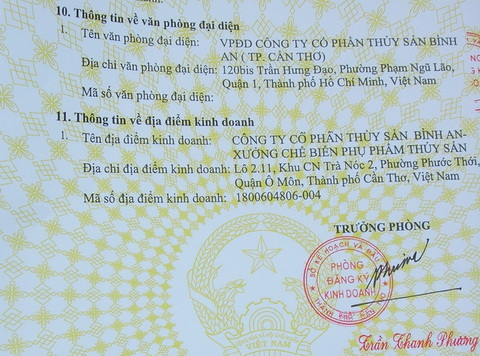 Để được Trưởng phòng Đăng ký kinh doanh Sở Kế hoạch và Đầu tư TP Cần Thơ Trần Thanh Phương cấp lại giấy đăng ký kinh doanh (thay đổi lần thứ 5), hơn một tháng qua chồng đại gia Diệu Hiền liên tục đàm phán với các ngân hàng để cuối cùng được SHB bảo lãnh, các chủ nợ đồng ý giải chấp.