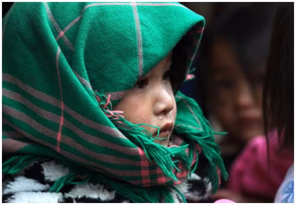 Trẻ em ở Pả Vi, huyện Mèo Vạc, tỉnh Hà Giang (ảnh: Nam Phong)