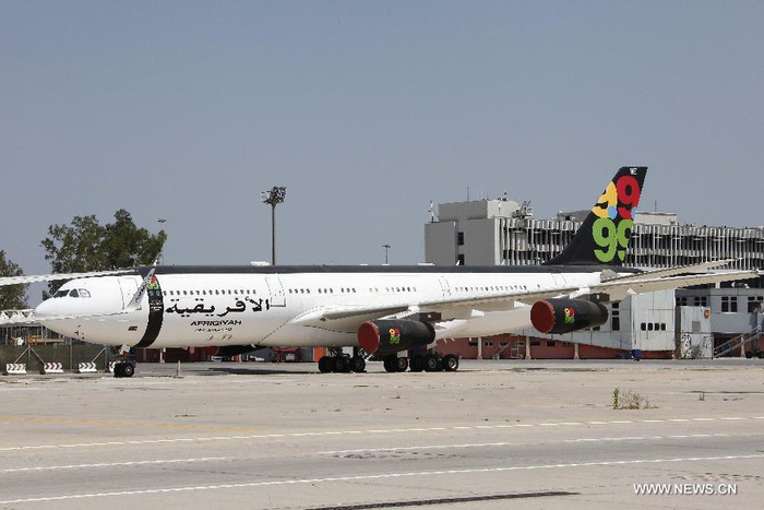 Máy bay riêng của đại tá Gaddafi bị tịch thu, phá hủy ở sân bay Tripoli