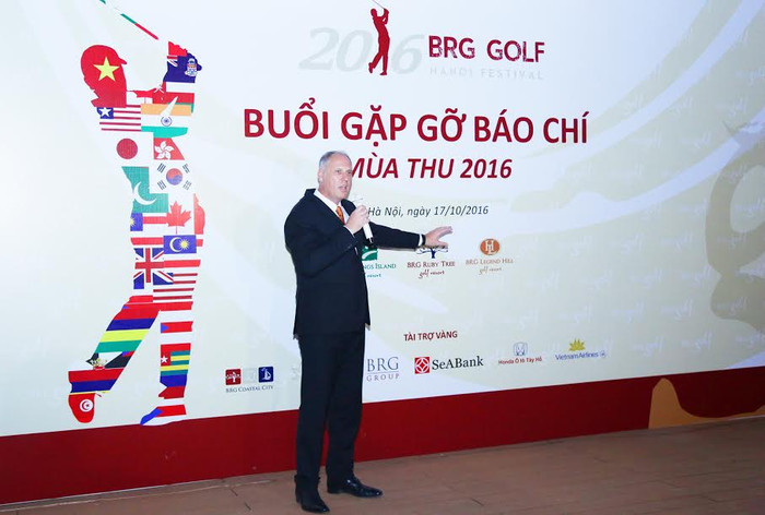Giám đốc Khối phát triển golf và Kinh doanh Bất động sản của Tập đoàn BRG, ông Mark Reeves chia sẻ về sự kiện.