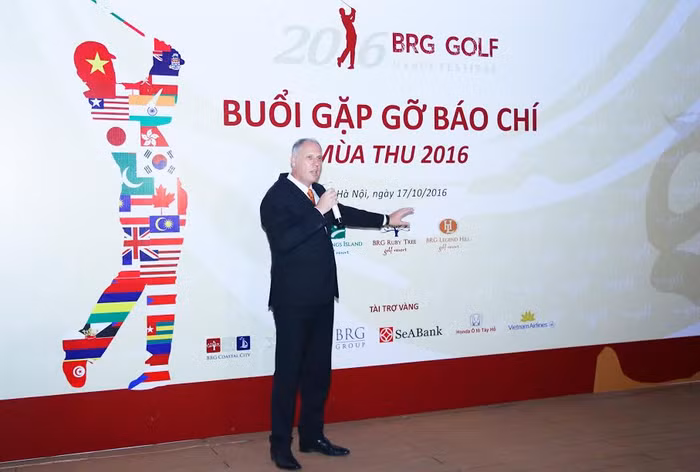 Giám đốc Khối phát triển golf và Kinh doanh Bất động sản của Tập đoàn BRG, ông Mark Reeves chia sẻ về sự kiện.