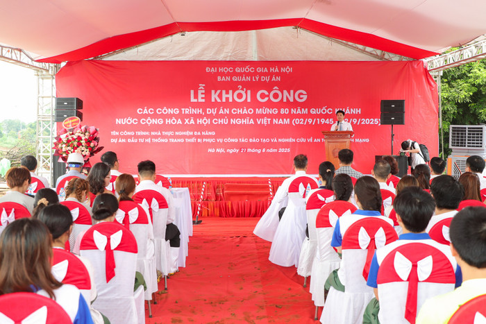 Ngày 21/8/2025, tại Khu Viện và Trung tâm nghiên cứu thuộc Hòa Lạc, Đại học Quốc gia Hà Nội tổ chức Lễ khởi công xây dựng Nhà thực nghiệm đa năng, hạng mục trọng điểm thuộc Dự án đầu tư hệ thống trang thiết bị phục vụ công tác đào tạo và nghiên cứu về an toàn, an ninh mạng. vnu-khoi-cong-nha-thuc-nghiem-da-nang-hoa-lac-vnc02-8.jpg