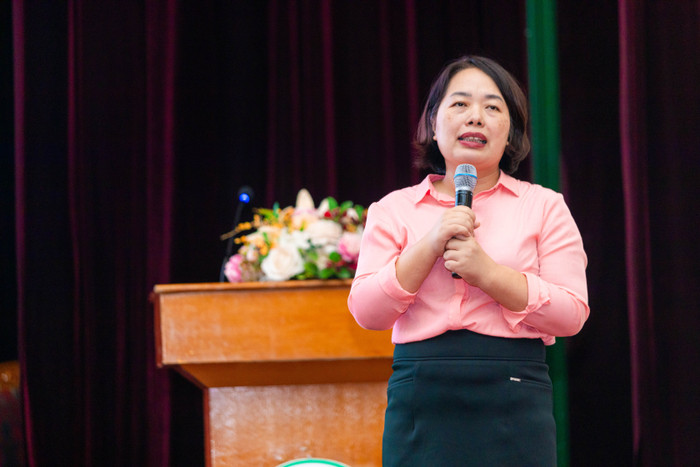 Tiến sĩ Nguyễn Thị Hồng Thúy – Trưởng Khoa Kế toán – Kiểm toán phát biểu tại chương trình 2-4.jpg