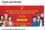 iHanoi tích hợp bản đồ số 1.451 điểm bầu cử phục vụ cử tri Thủ đô