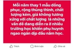 Áo đồng phục kiểu dáng polo. (Ảnh: MXH)