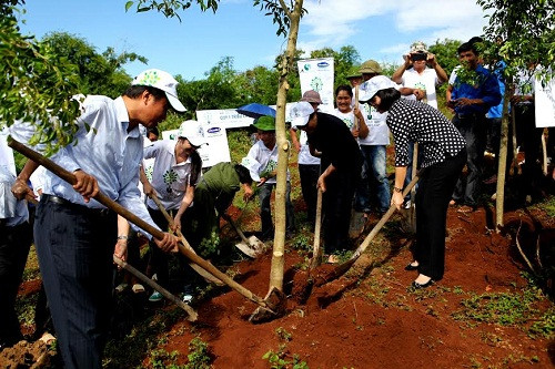 Đại diện lãnh đạo các Bộ Ban ngành, lãnh đạo địa phương và Vinamilk cùng tham gia trồng cây với Quỹ 1 triệu cây xanh cho Việt Nam tại Điện Biên. Đại diện lãnh đạo các Bộ Ban ngành, lãnh đạo địa phương và Vinamilk cùng tham gia trồng cây với Quỹ 1 triệu cây xanh cho Việt Nam tại Điện Biên.