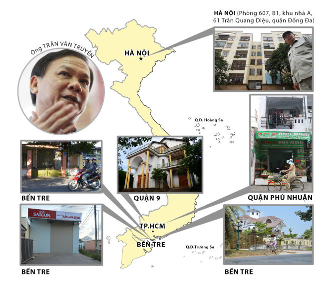 Nhà đất liên quan đến ông Truyền ở nhiều nơi được ủy ban Kiểm tra trung ương làm rõ Nhà đất liên quan đến ông Truyền ở nhiều nơi được ủy ban Kiểm tra trung ương làm rõ