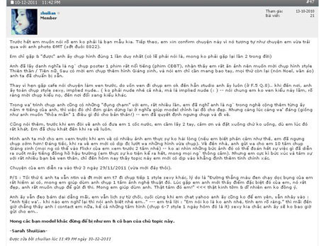 Lời tố cáo nhiếp ảnh gia có hành vi "lạm dụng tình dục" được thành viên Shuilian đăng tải trên diễn đàn.