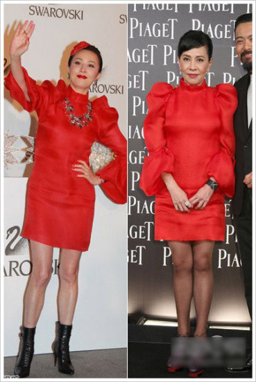 Chiếc váy của Lanvin nhận được rất nhiều sự ưu ái của các minh tinh nhưng Lưu Gia Linh lại phối hợp quá mức rườm rà và trang điểm lòe loẹt, còn vợ của Châu Nhuận Phát lại giả bộ quá non nớt. Chiếc váy của Lanvin nhận được rất nhiều sự ưu ái của các minh tinh nhưng Lưu Gia Linh lại phối hợp quá mức rườm rà và trang điểm lòe loẹt, còn vợ của Châu Nhuận Phát lại giả bộ quá non nớt.