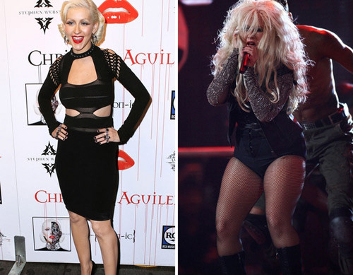 Năm 2010, Christina Aguilera thon thả và sang trọng bao nhiêu thì năm nay, cô lại xồ xề và xấu xí bấy nhiêu. Năm 2010, Christina Aguilera thon thả và sang trọng bao nhiêu thì năm nay, cô lại xồ xề và xấu xí bấy nhiêu.