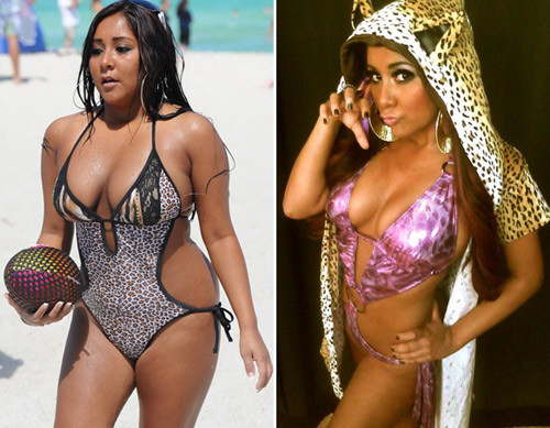 Ngôi sao của show truyền hình thực tế ăn khách The Jersey Shore Snooki năm ngoái làm... chật cả màn hình ti vi vì thân hình bụ bẫm của mình. Nhưng năm nay, cô lột xác thành một người khác hẳn, xinh đẹp và quyến rũ như một siêu mẫu. Ngôi sao của show truyền hình thực tế ăn khách The Jersey Shore Snooki năm ngoái làm... chật cả màn hình ti vi vì thân hình bụ bẫm của mình. Nhưng năm nay, cô lột xác thành một người khác hẳn, xinh đẹp và quyến rũ như một siêu mẫu.