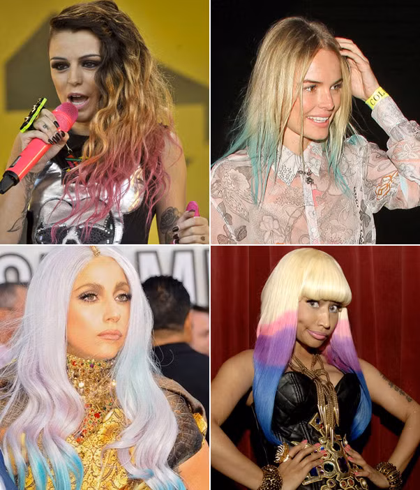 Dipdye hair có thể nói là xu hướng tóc nổi loạn nhất năm 2011.