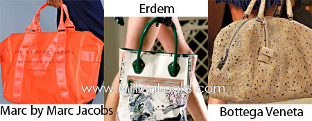 8. Túi xách du lịch - Totes and weekend bags Đây là thiết kế chính trong BST xuân/hè 2012 của Marc Jacobs, Bottega Veneta, Edem...