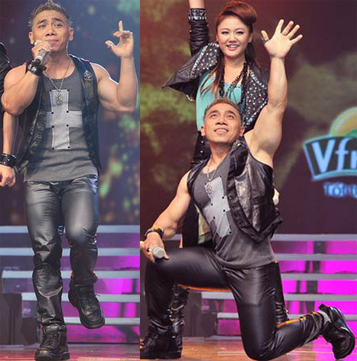 Phạm Văn Mách vốn cũng "đua đòi" với các mỹ nữ mặc đồ da. Tuy nhiên, với thân hình lực lưỡng và nhưng hạn chế về chiều dài thì quả thực trông anh rất phản cảm trên sân khấu Cặp đôi hoàn hảo.