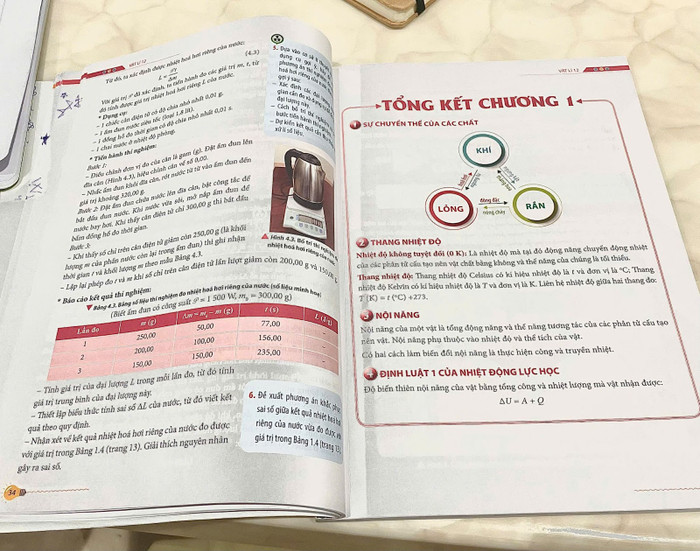 Sách giáo khoa giả chữ in mờ, có nhiều trang in bị nhòe, hằn chữ ở trang sau lên trang trước. Ảnh: NVCC. Sách giáo khoa giả chữ in mờ, có nhiều trang in bị nhòe, hằn chữ ở trang sau lên trang trước. Ảnh: NVCC.
