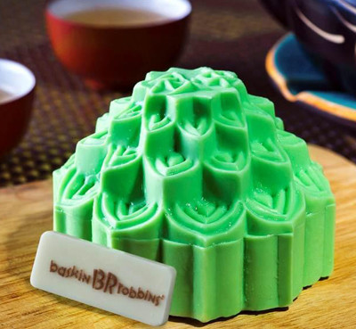 Hương vị trà xanh kết hợp nhân kem Hương vị trà xanh kết hợp nhân kem