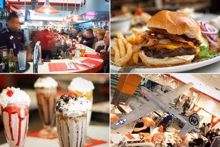 Nhà hàng Garden State Diner, địa điểm: Sân bay quốc tế Newark Liberty, New Jersey. Thực đơn đặc trưng: Các món rán. Giá trung bình: 25 USD cho hai người. Garden State Diner tọa lạc ở cửa ga C, sân bay Newark Liberty. Đây là nhà hàng phù hợp nhất với khẩu vị và tiêu chuẩn chất lượng của người dân sống tại khu vực New Jersey. Một du khách nhận xét, Garden State Diner thực sự là nhà hàng đúng nghĩa mà một sân bay có thể sở hữu.