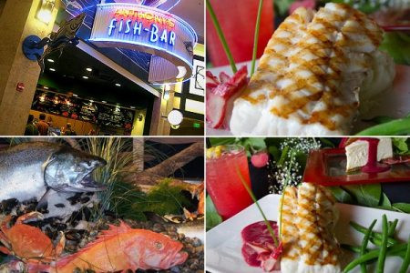 Nhà hàng Anthony’s Fish Bar, địa điểm: Sân bay Seattle – Tacoma, Seattle. Thực đơn đặc trưng: Súp kem hải sản, cá hồi nướng. Giá trung bình: 20 USD một người. Đứng sau nhà hàng là công ty thủy sản chuyên phân phối các loại thực phẩm tươi sống nhằm đảm bảo nguyên liệu tại Anthony’s Fish Bar luôn hảo hạng nhất. Nhiều hành khách quá cảnh tại sân bay Seattle - Tacoma rất quen thuộc với thương hiệu này. Theo CNBC, Anthony’s Fish Bar được xem là quán ăn phục vụ tại sân bay ngon nhất thế giới. Nhà hàng Anthony’s Fish Bar, địa điểm: Sân bay Seattle – Tacoma, Seattle. Thực đơn đặc trưng: Súp kem hải sản, cá hồi nướng. Giá trung bình: 20 USD một người. Đứng sau nhà hàng là công ty thủy sản chuyên phân phối các loại thực phẩm tươi sống nhằm đảm bảo nguyên liệu tại Anthony’s Fish Bar luôn hảo hạng nhất. Nhiều hành khách quá cảnh tại sân bay Seattle - Tacoma rất quen thuộc với thương hiệu này. Theo CNBC, Anthony’s Fish Bar được xem là quán ăn phục vụ tại sân bay ngon nhất thế giới.