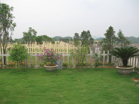 Cỏ nhung nhập khẩu từ Nhật khiến khu mộ phần trở thành một điểm "du lịch" Cỏ nhung nhập khẩu từ Nhật khiến khu mộ phần trở thành một điểm "du lịch"