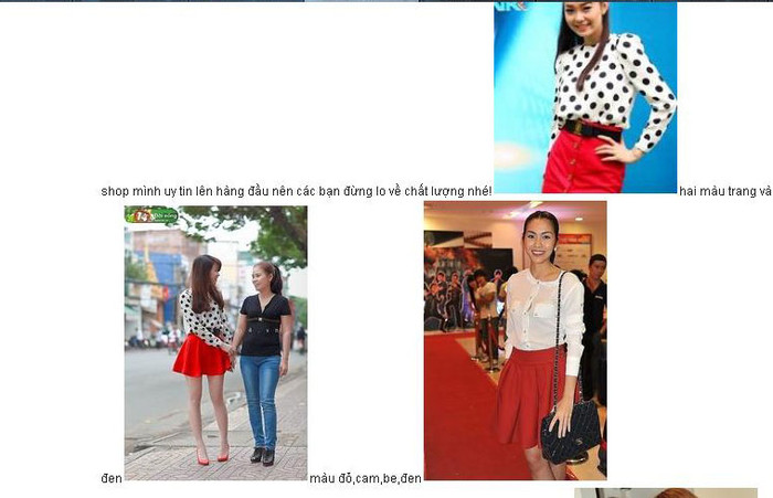 Chân váy của người đẹp Tăng Thanh Hà giá 570 nghìn đồng