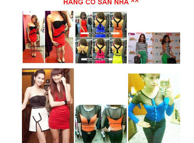 Váy Ngọc Trinh đồng giá 200 nghìn đồng