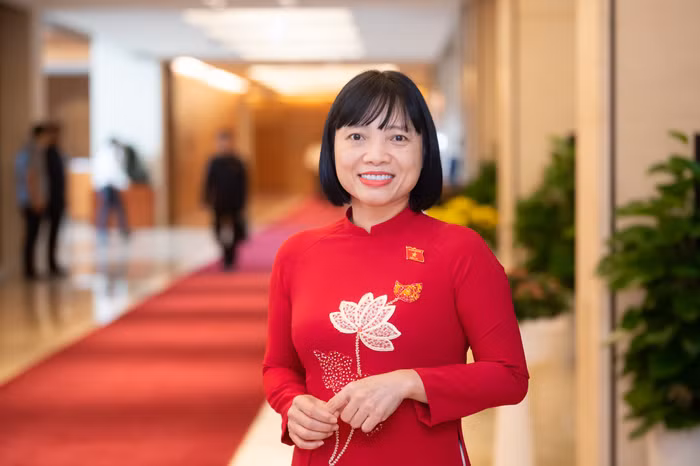 Đại biểu Nguyễn Thị Việt Nga - Đoàn Đại biểu Quốc hội tỉnh Hải Dương. Ảnh: quochoi.vn.