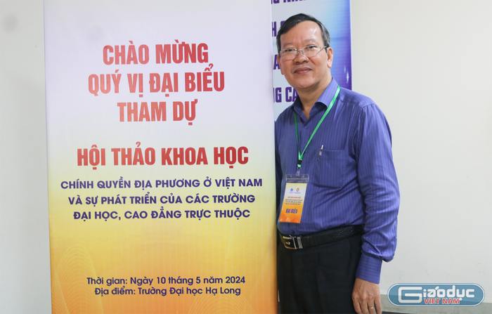 Tiến sĩ Lê Anh Đức, Hiệu trưởng Trường Đại học Đồng Nai. (Ảnh: Doãn Nhàn) gdvn-ts-le-anh-duc-6016.png