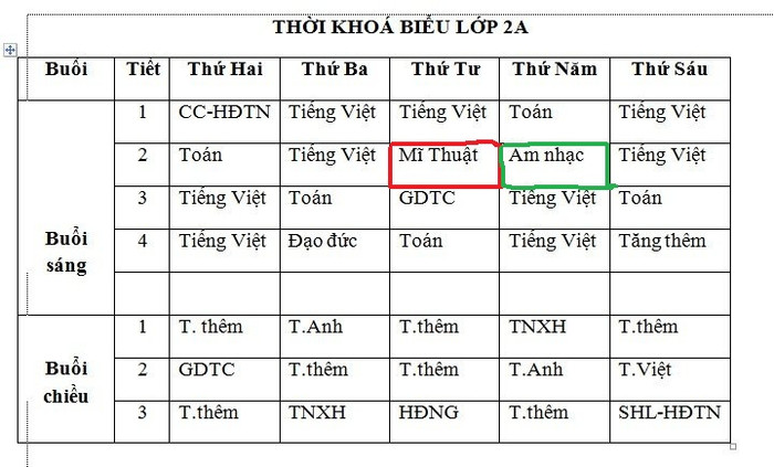 Thời khóa biểu các trường hiện vẫn là môn học độc lập (Ảnh Phan Tuyết) Thời khóa biểu các trường hiện vẫn là môn học độc lập (Ảnh Phan Tuyết)